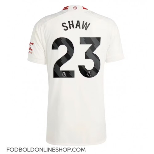 Manchester United Luke Shaw #23 Tredjetrøje 2023-24 Kortærmet